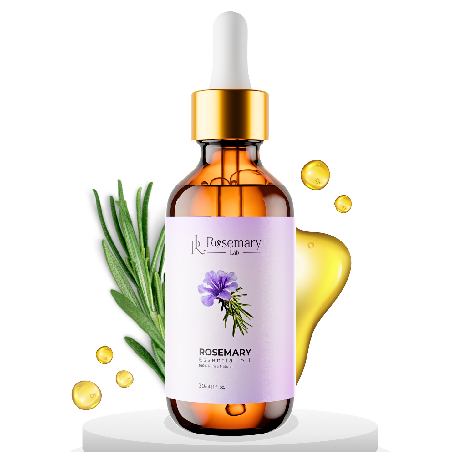 Rosemary Essential Oil – Organic Hair Growth & Scalp Therapy