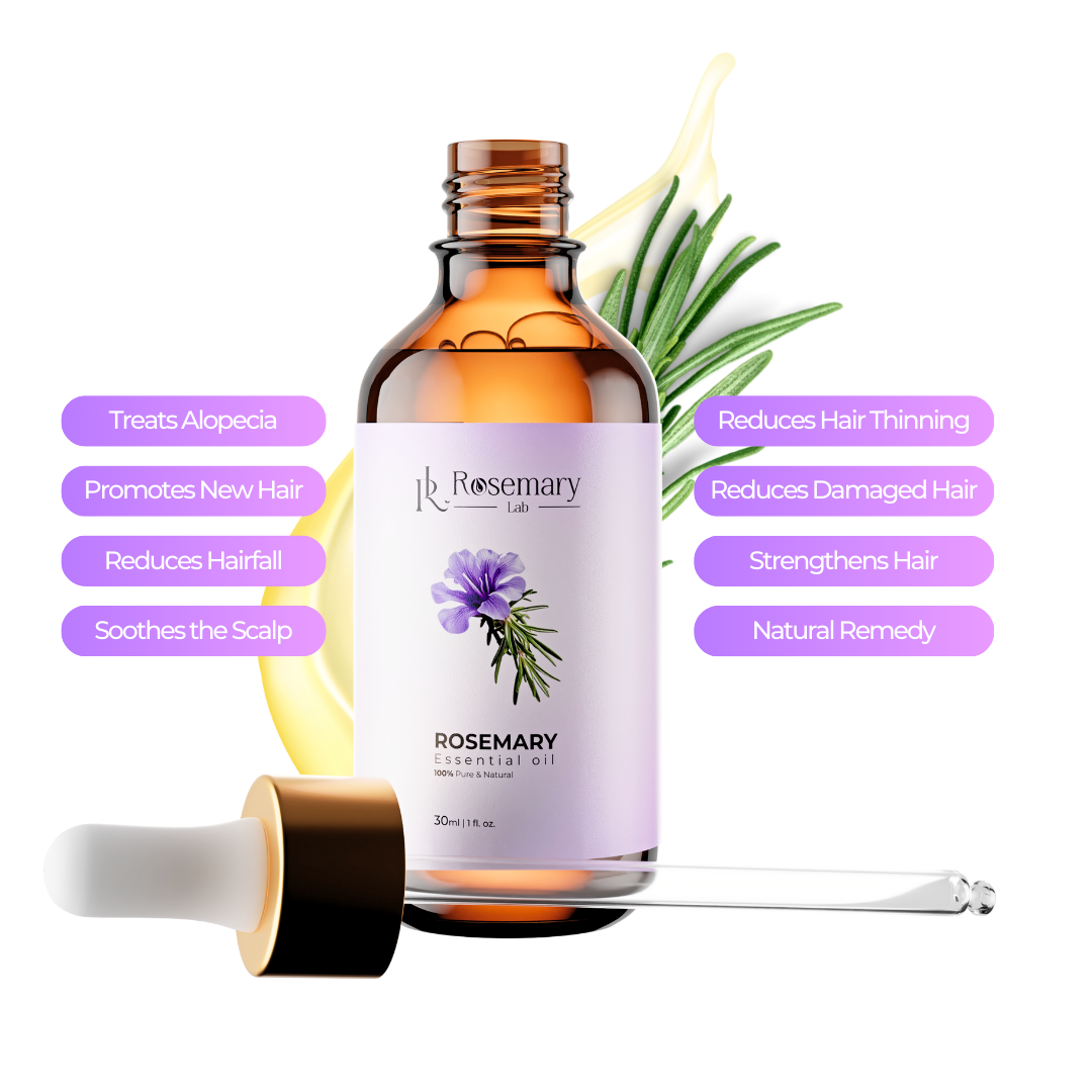 Rosemary Essential Oil – Organic Hair Growth & Scalp Therapy